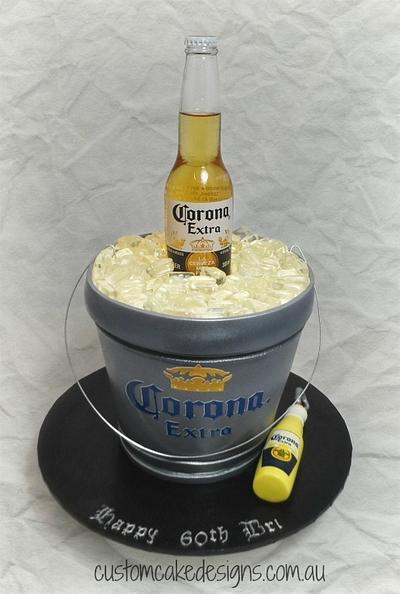 Corona Beer Bucket Cake - Cake by Custom Cake Designs