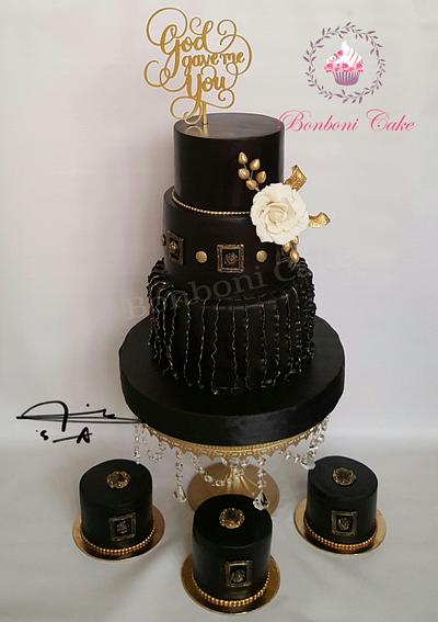 Black and gold - Cake by mona ghobara/Bonboni Cake