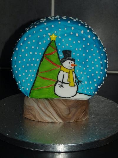 Snowglobe Cake - Cake by Cathy's Cakes