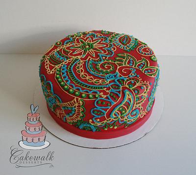 Red Henna Cake - Cake by Heather