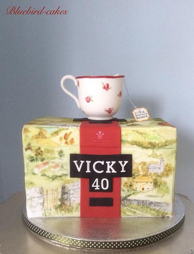 Yorkshire Tea box and Teacup - Cake by Zoe Smith Bluebird-cakes