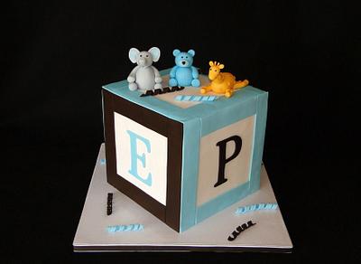 Baby Shower Block - Cake by Elisa Colon