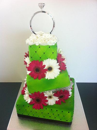 Emma's Engagement Cake - Cake by AnnettesCakes