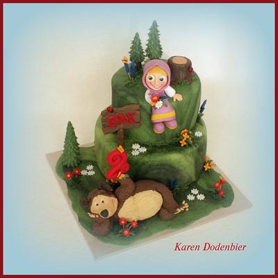 Masha and the Bear! - Cake by Karen Dodenbier