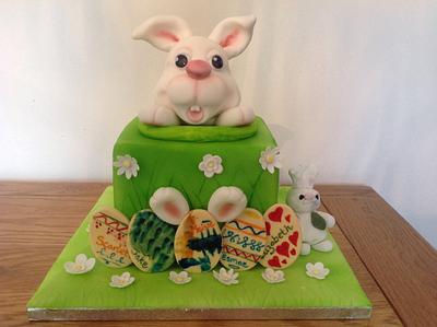 Jake's Easter bunny - Cake by Sue's Sugar Art Bakery 