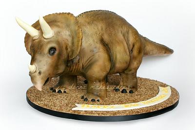 Triceratops Cake - Cake by Donna Marsden