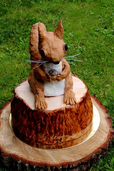 squirrel - Cake by Jiřina Matějková