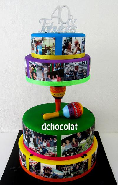 40 & fabulous birthday cake - Cake by Dchocolat