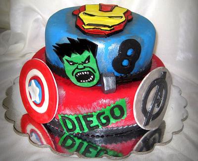Avengers Cake - Cake by Mariela 