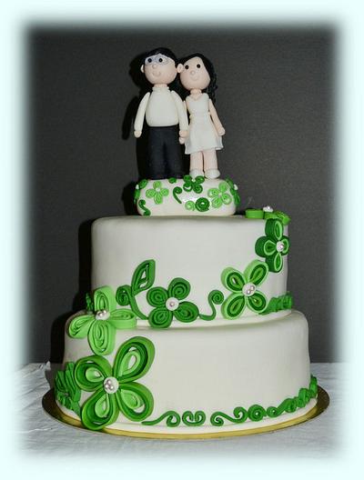 wedding cake - Cake by SweetFavorsByPerlita