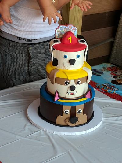 Paw Patrol 1st Birthday  - Cake by Nicole Verdina 