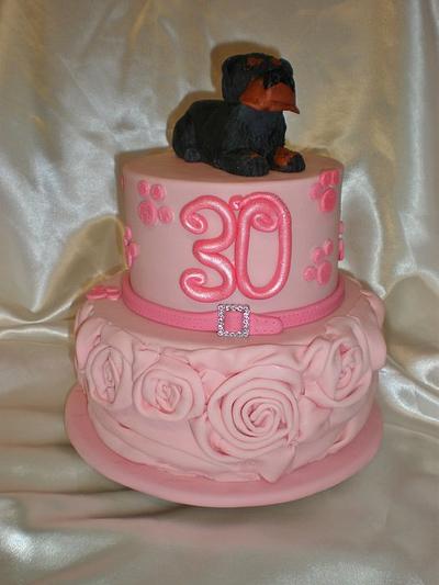 Luv my Dog 30th  - Cake by Sugarart Cakes