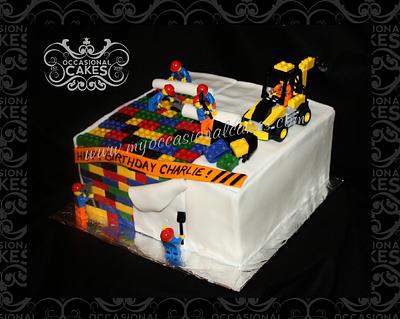 Lego Construction Cake - Cake by Occasional Cakes