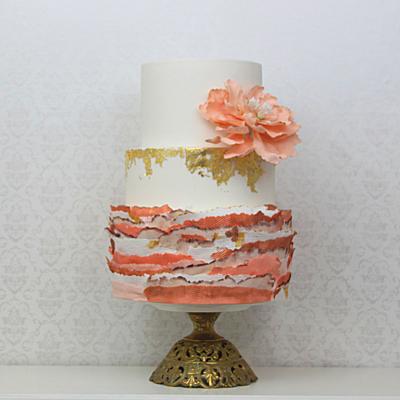 Gratia Wedding cake - Cake by Tatiana Diaz - Posh Tea Time
