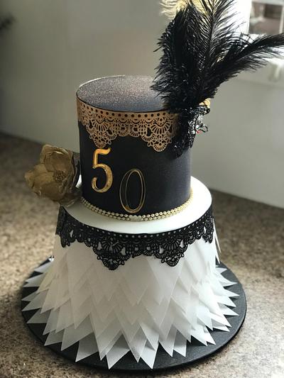 Dees’ Gatsby 50th... - Cake by Tracy Jabelles Cakes