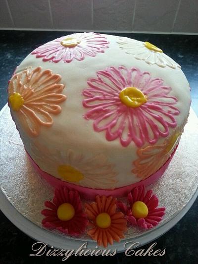 daisy cake - Cake by Dizzylicious