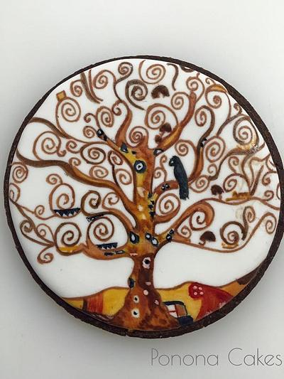 Gustav Klimt - Tree - Cake by Ponona Cakes - Elena Ballesteros