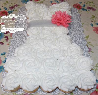 Bridal Shower Cupcake Cake - Cake by Sugar Sweet Cakes