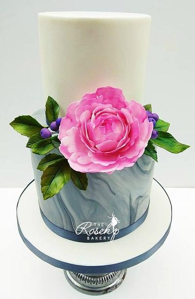 Peony Cake  - Cake by The Rosehip Bakery