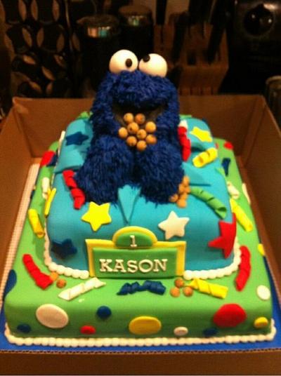 Cookie Monster cake - Cake by Bonnie Carmine