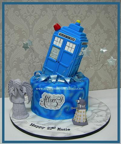 "Allons-y" - A Dr. Who Cake - Cake by Mel_SugarandSpiceCakes