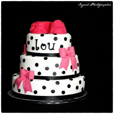 girly baptism - Cake by patisserire