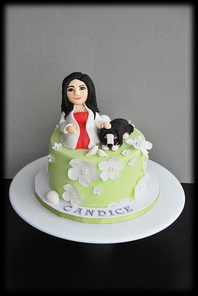 Dr. Chiu and her family dog  - Cake by BloomCakeCo