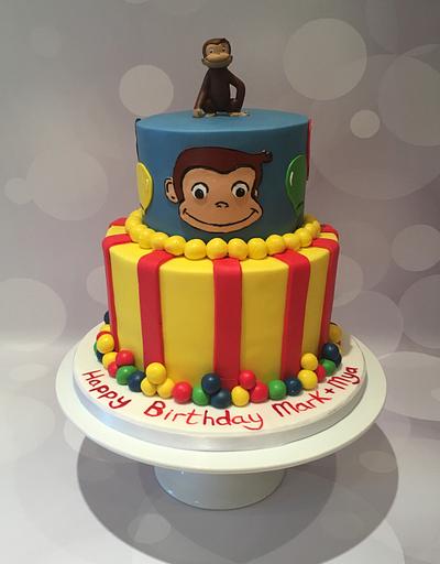 2 tier Curious George Cake - Cake by Kelly kusel