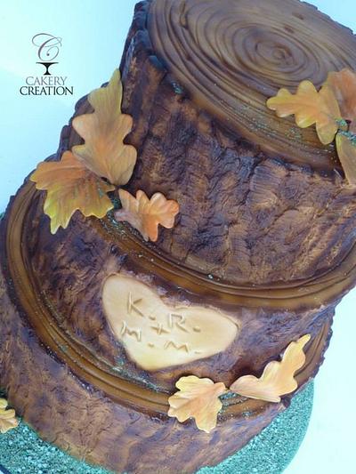 Tree trunk cake - Cake by Cakery Creation Liz Huber