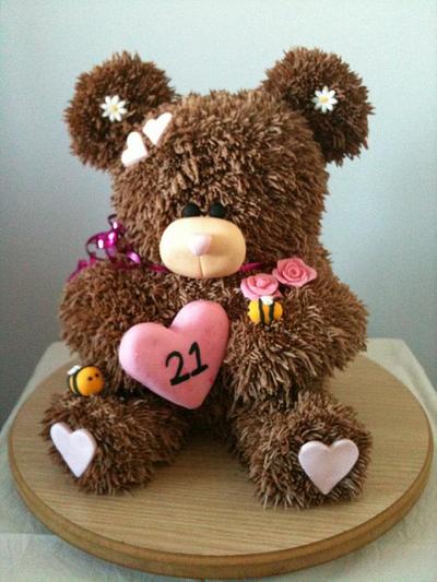 Miss Teddy Bear - Cake by angiejay