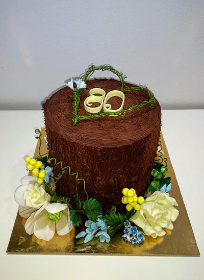 Flowers birthday cake - Cake by prunee