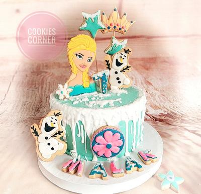 Elsa cake - Cake by Cookiescorner116