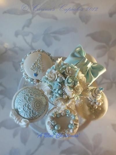 A Blue Christmas - Cake by Carina bentley