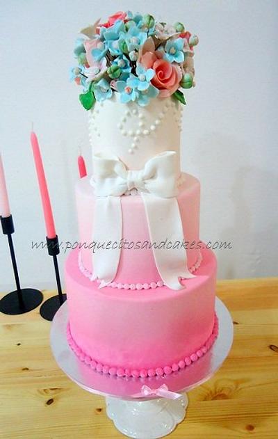 Sweet Pink Cake - Cake by Marielly Parra