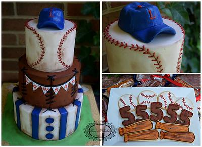 Vintage Baseball - Cake by Karens Kakes