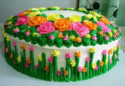 Roses Cake - Cake by Venelyn G. Bagasol