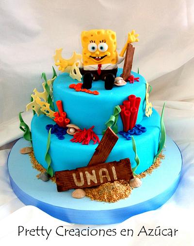 Sponge Bob Cake to Unai... - Cake by PrettyCreaciones