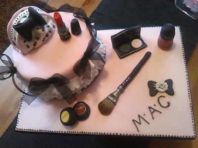 MAC cosmetics cake - Cake by eve and butter