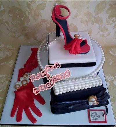 Black white and red - Cake by Elisa Di Franco