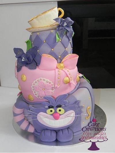 cake Topsy Alice in wonderland - Cake by cendrine