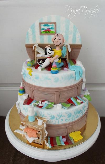 Snoopy and trifle paunchy - Cake by Dmytrii Puga