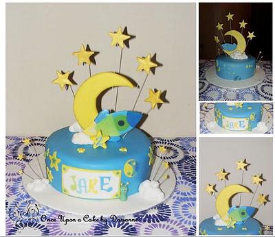 Twinkle Twinkle Little Star, With a Rocket Reach You High - Cake by Once Upon a Cake by Dorianne