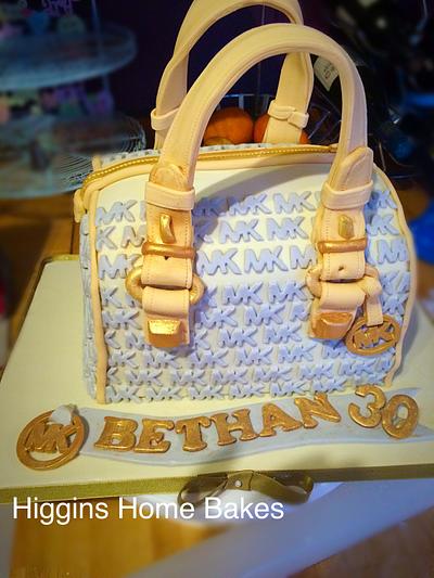 Michael Kors bag inspired cake   - Cake by Rhian -Higgins Home Bakes 