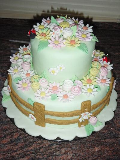 jardin florido - Cake by gibri