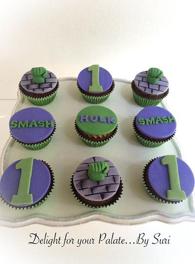 Hulk Cupcakes !!! - Cake by Delight for your Palate by Suri