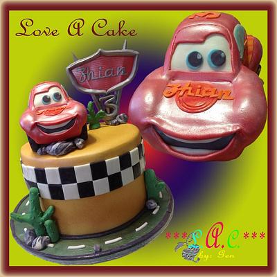 Lightning McQueen-themed Birthday Cake - Cake by genzLoveACake