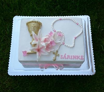 Confirmation cake for girl - Cake by AndyCake