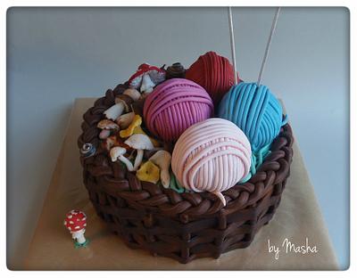 Knitting basket cake  - Cake by Sweet cakes by Masha