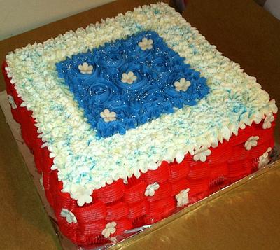 Red, White & Blue! - Cake by Rachel
