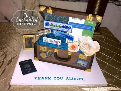 Vintage Suitcase Cake  - Cake by Enchanted Icing
